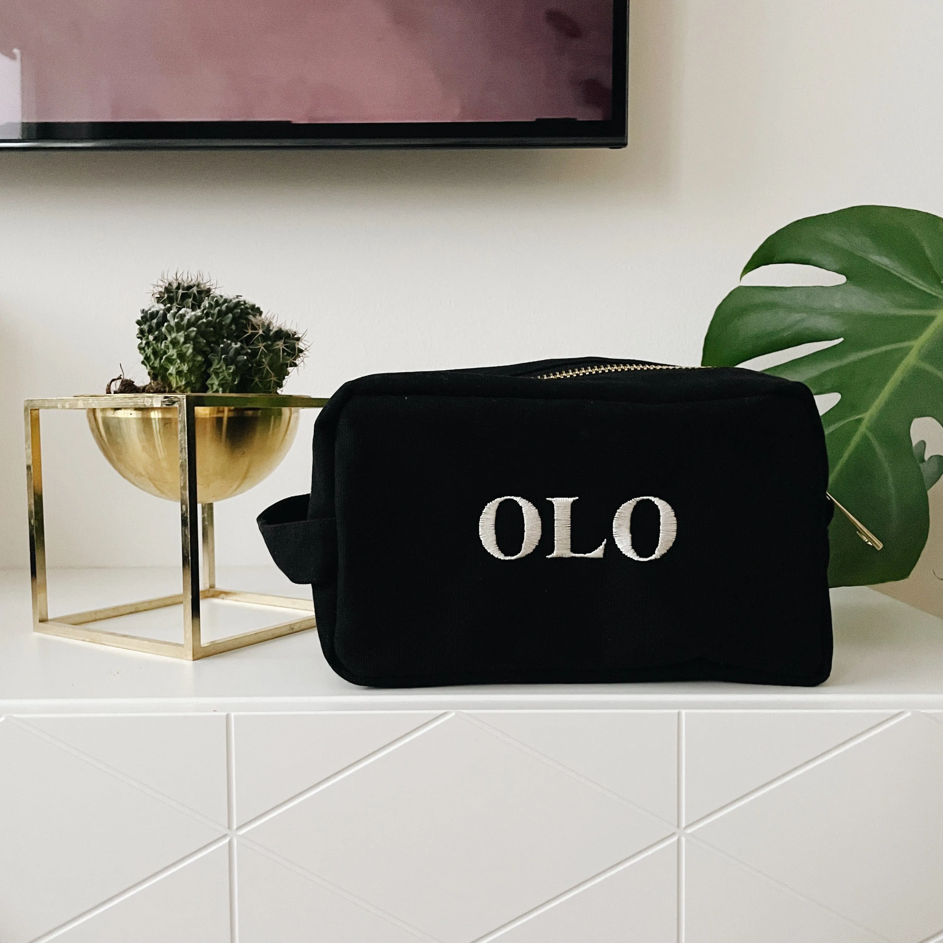 Toiletry Bag - Organizing Pouch, Large, Black