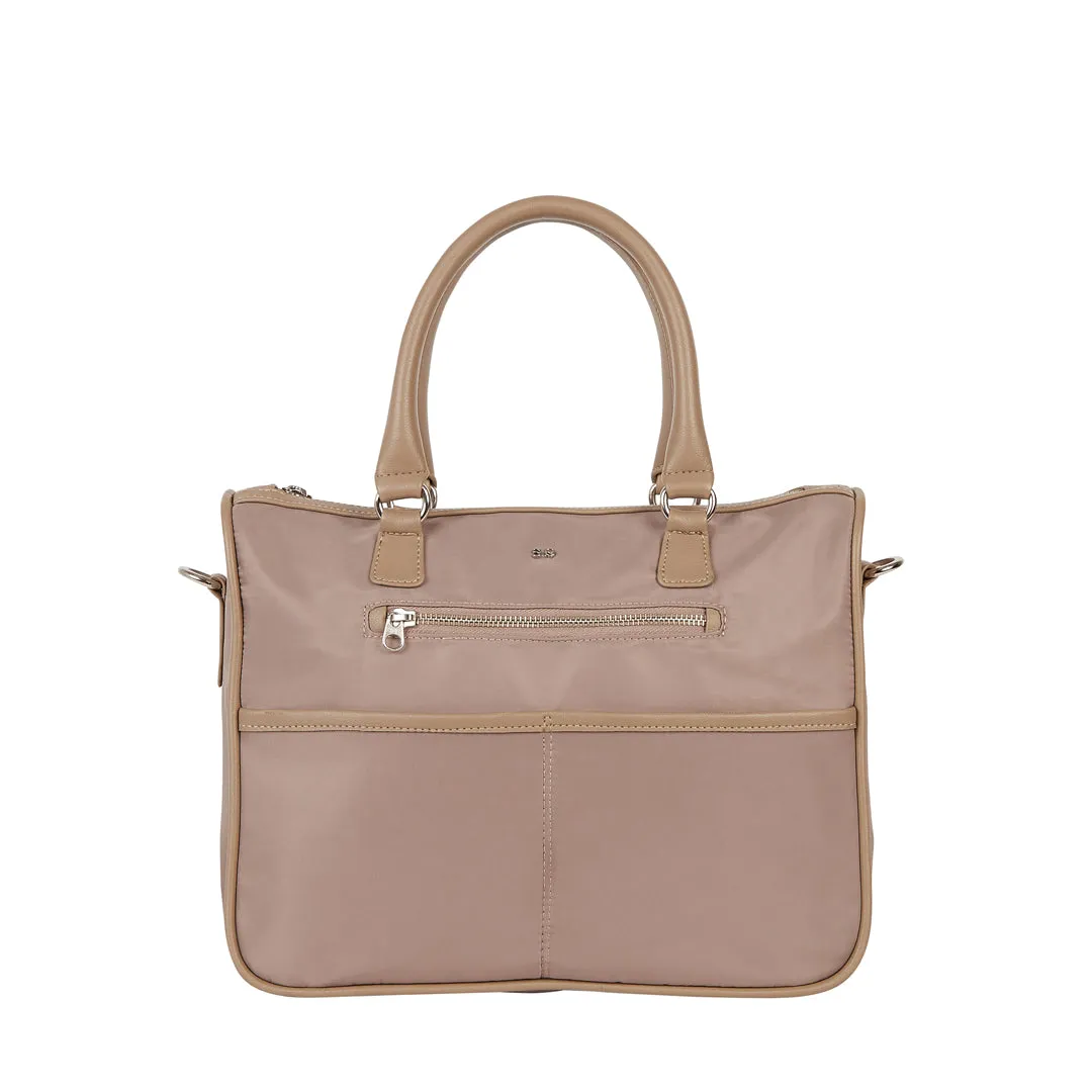 TOKYO SATEEN HAND AND SLING BAG BEIGE