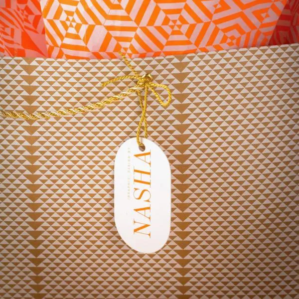 Triangle Design Kraft Gift Bag