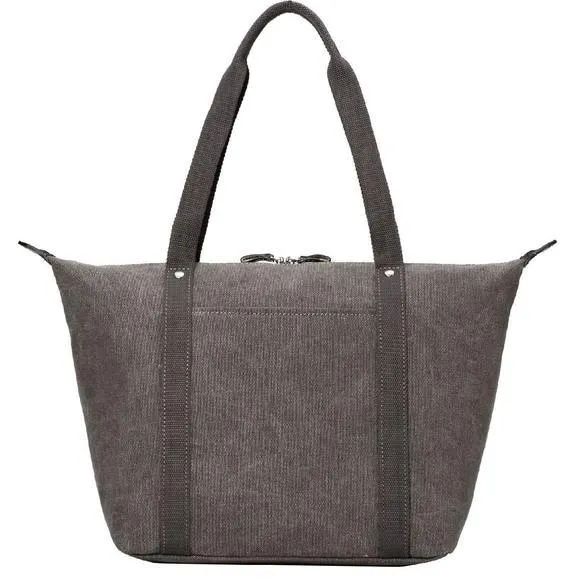 Troop London Organic Cotton Carry Handle Sling Bag | Charcoal