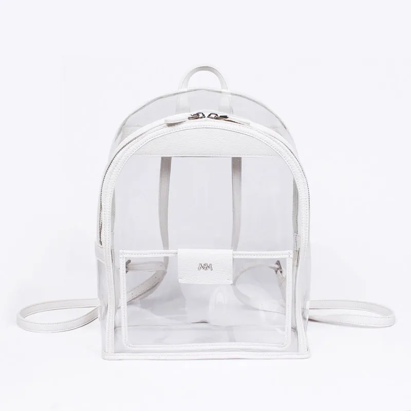 twinkle summer white clear backpack