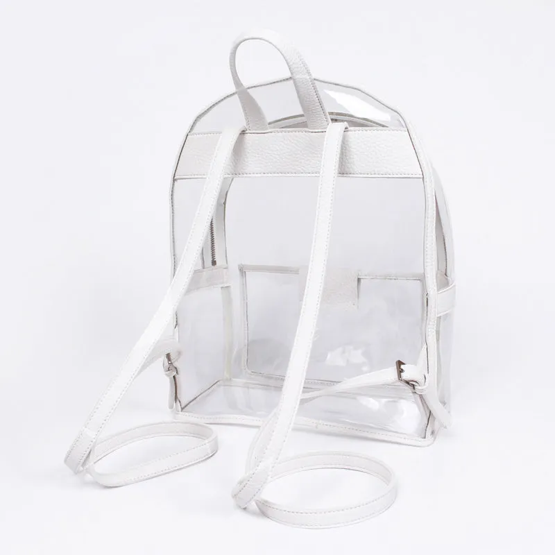 twinkle summer white clear backpack