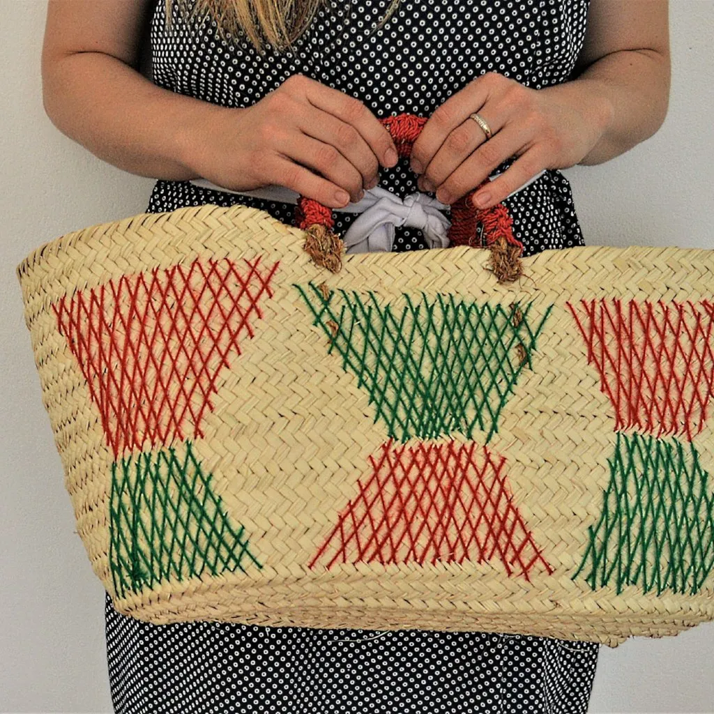 Woven fresh market bag, Wahat wicker summer bag