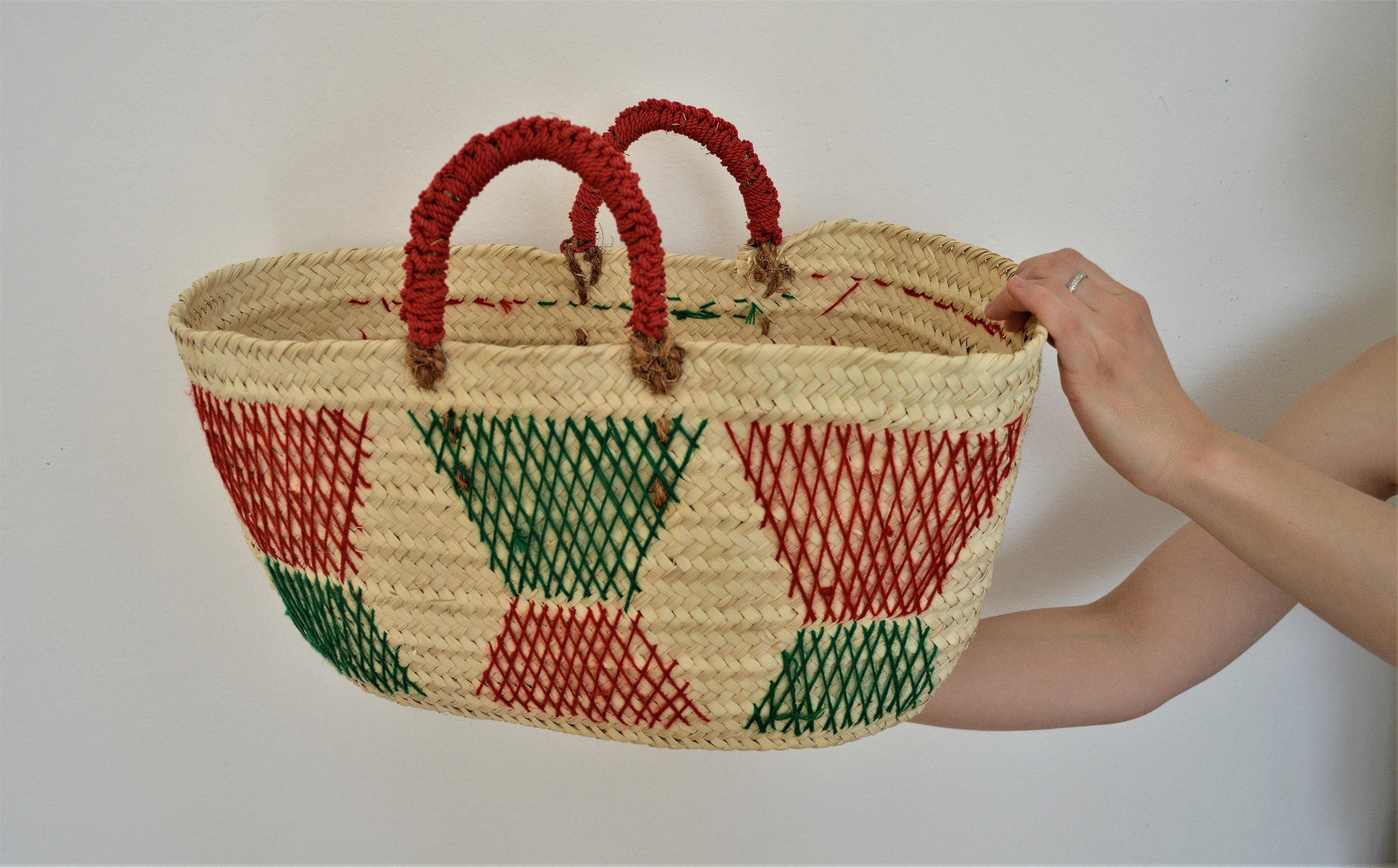 Woven fresh market bag, Wahat wicker summer bag