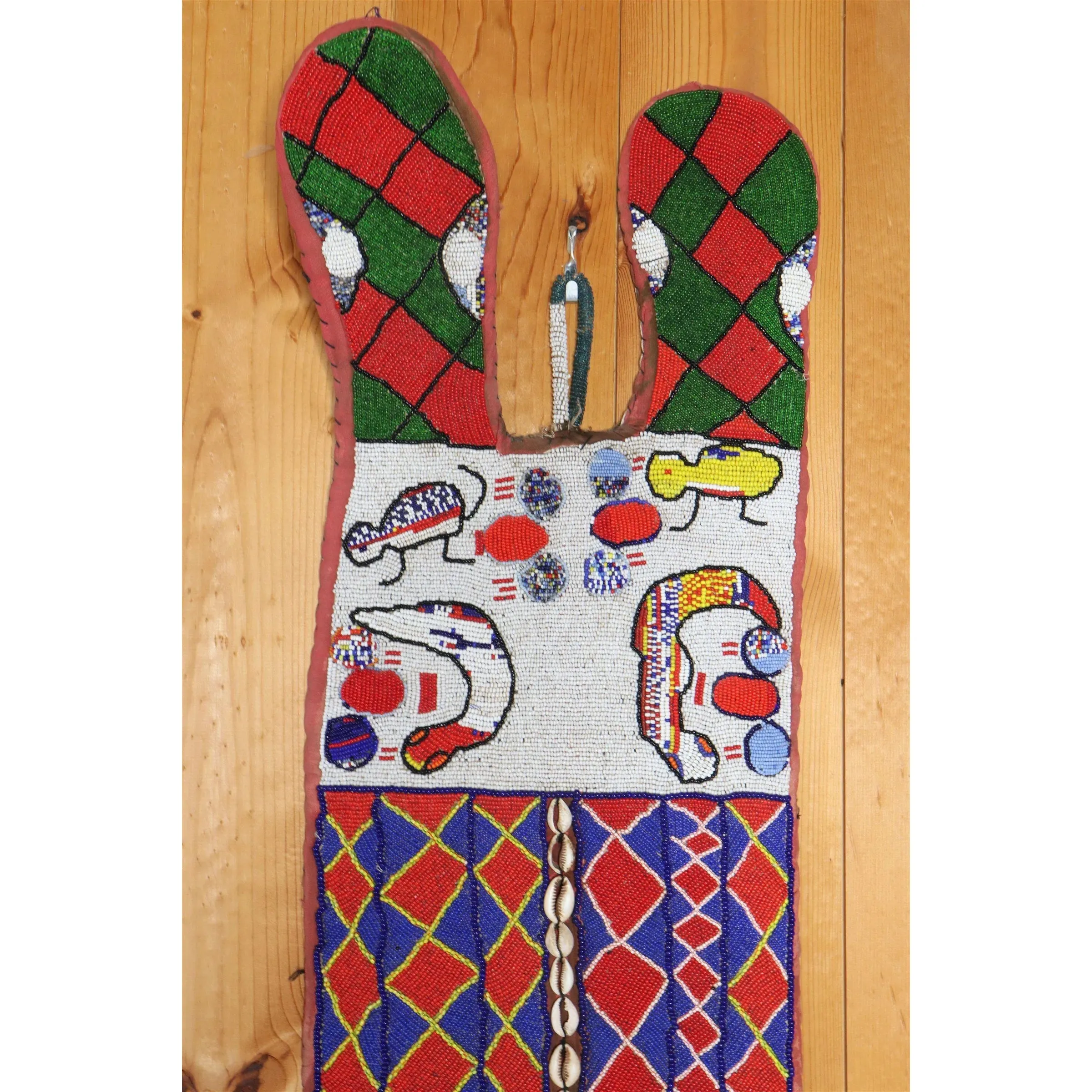 Yoruba Beaded Wall Hanging #1080